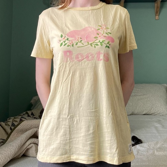 Light yellow Roots tee - Picture 2 of 5